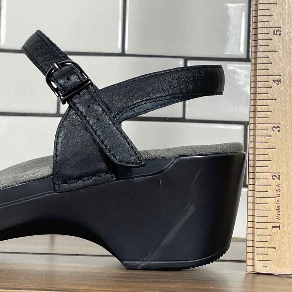 Dansko Sissy Womens Size EU 40 Shoes Black Leather Strappy Comfort Sandal - Picture 11 of 14